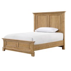 Sunstone Wood Full Size Panel Bed in Natural