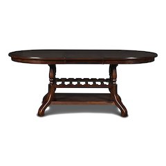 Furniture Bixby Contemporary Solid Wood Dining Table in Espresso