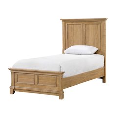 Sunstone Wood Twin Size Panel Bed in Natural