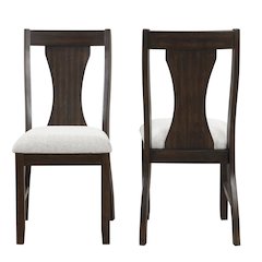 Chestnut Ridge Wood Dining Chair in Brown (Set of 2)