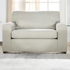 Kylo Natural Polyester Fabric Oversized Chair and a Half