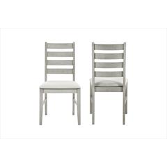 Furniture Pascal Wood Dining Chair in Driftwood (Set of 2)