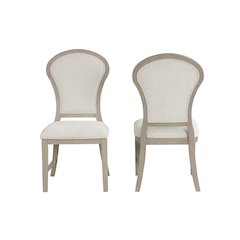 Gwendolyn Wood Dining Side Chair in Taupe (Set of 2)