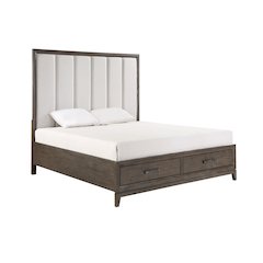 Landon Wood Queen Bed, Walnut