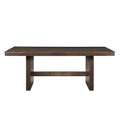 Kody Wood Rectangular Dining Table in Dark Walnut