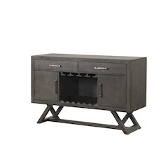High Line Wood 2-drawer Server, Coffee