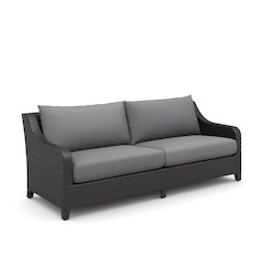 Skye 2 Pc Sofa And Slat Top Coffee Table Set-Gray