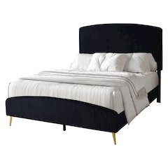Kailani Wood Queen Bed, Black