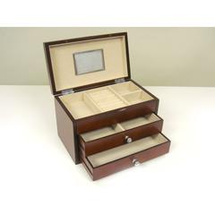 Bellissimo Collection, Genoa jewelry box10w x 6d x 6.5h, dark cherry