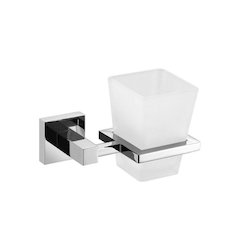 Aqua Piazza by KubeBath Frosted Glass Tumbler Holder