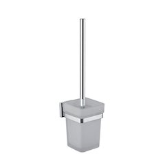 Aqua Nuon Toilet Brush with Frosted Glass Cup