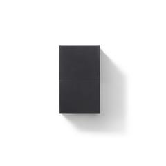 14" Wide by 24" High Linen Side Cabinet With One Door in Black Wood Finish
