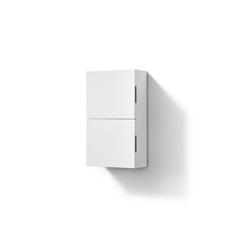 14" Wide by 24" High Linen Side Cabinet With One Door in Gloss White Finish