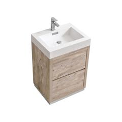 Bliss 24" Nature Wood Free Standing Modern Bathroom Vanity