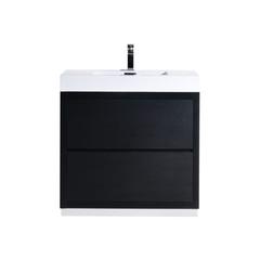Bliss 40" Black Free Standing Modern Bathroom Vanity