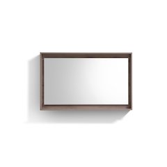 KUBE 48" Framed Mirror With Shelve - Butternut  Finish