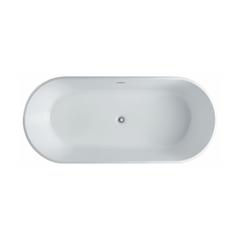 Kube Ovale 63'' White Free Standing Bathtub
