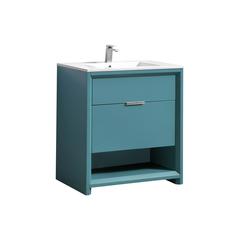NUDO 32″ Modern bathroom Vanity in Teal Green Finish