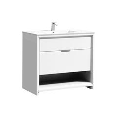 NUDO 40″ Modern bathroom Vanity in Gloss White Finish