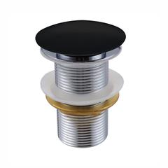 Solid Brass Pop-Up Drain NO Overflow - Black