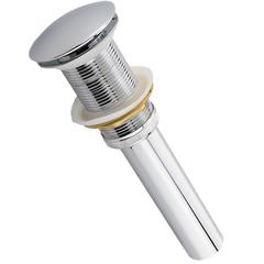 Solid Brass Pop-Up Drain NO Overflow - Chrome