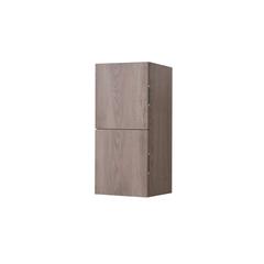 12" Wide by 24" High Linen Side Cabinet With Two Doors in Butternut Wood Finish