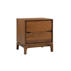 Monte Wooden Night Stand In Walnut Color