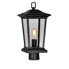 Leawood 1 Light Black Outdoor Lantern Head