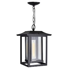 Winfield 1 Light Black Outdoor Hanging Light