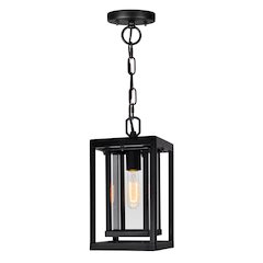 Mulvane 1 Light Black Outdoor Hanging Light