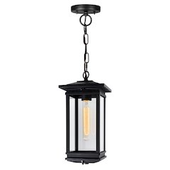 Oakwood 1 Light Outdoor Black Pendant