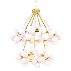 Arya 70 Light Chandelier With Satin Gold Finish