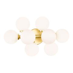Arya 8 Light Wall Sconce With Satin Gold Finish