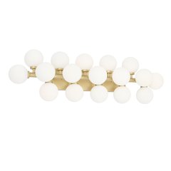 Arya 17 Light Wall Sconce With Satin Gold Finish