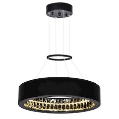 Rosalina LED Chandelier With Matte Black Finish