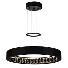 Rosalina LED Chandelier With Matte Black Finish