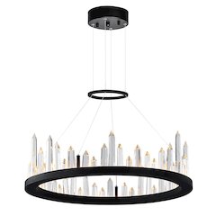Juliette LED Chandelier With Black Finish