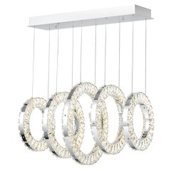 Celina LED Chandelier With Chrome Finish