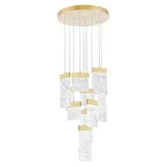 Carolina LED Chandelier With Gold Leaf Finish