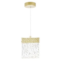 Carolina LED Pendant With Gold Leaf Finish