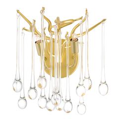 Anita 2 Light Wall Sconce With Gold Leaf Finish