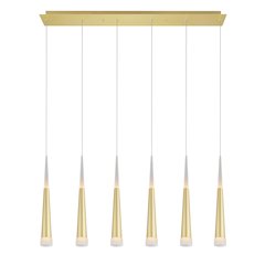 Andes LED Pool Table Light With Satin Gold Finish