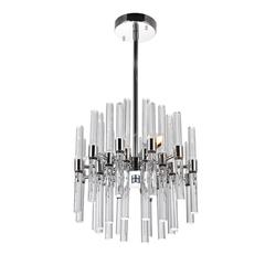 Miroir 6 Light Mini Chandelier With Polished Nickel Finish