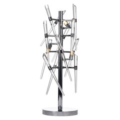 Icicle 3 Light Table Lamp With Chrome Finish