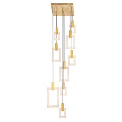 Anello LED Pendant With White Oak Finish