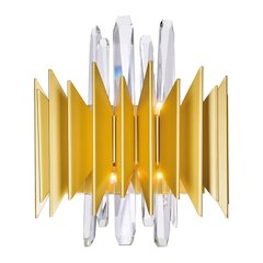 Cityscape 5 Light Wall Sconce With Satin Gold Finish