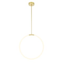 Hoops 1 Light LED Chandelier With Satin Gold Finish