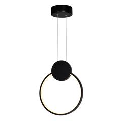 Pulley 10 in LED Black Mini Pendant