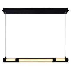 Neva 36 in LED Integrated Black Chandelier