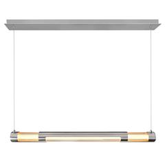 Neva 36 in LED Integrated Satin Nickel Chandelier